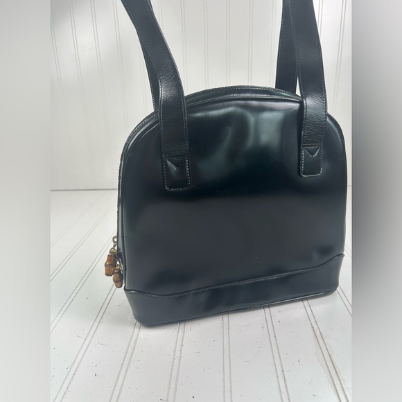 Gucci Vintage Black Leather Shoulder Bag - Picture 10 of 16